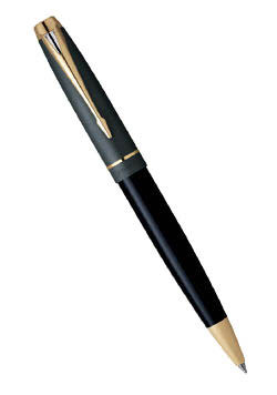 Шариковая ручка Parker Parker 100 K110, цвет: Black/GT, стержень: Mblue
