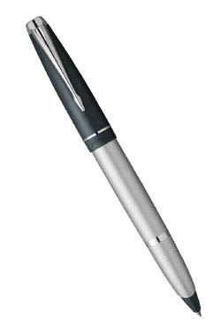 Ручка-роллер Parker Parker 100 T110, цвет: Grey/ST, стержень: Mblue