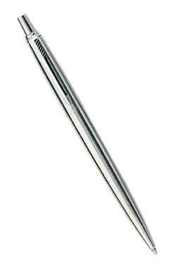 Шариковая ручка Parker Jotter Steel K61, цвет: Steel CT, стержень: Mblack