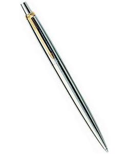 Шариковая ручка Parker Jotter Steel K691, цвет: St. Steel GT, стержень: Fblue