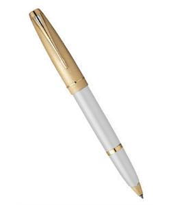Ручка-роллер Parker Parker 100 T110, цвет: White/GT, стержень: Mblue