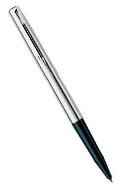 Ручка-роллер Parker Jotter Steel T61, цвет: Steel, стержень: Mblue
