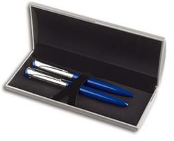 Подарочный набор -  перьевая и шариковая ручки  VISIR SENATOR, синий + ET163