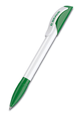 Шариковая ручка HATTRIX BASIC SENATOR, бело-зеленая, цвет чернил синий