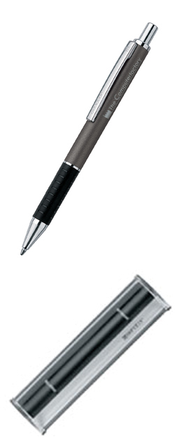 Шариковая ручка SOFTSTAR ALU SENATOR антрацит  + футляр ЕТ154