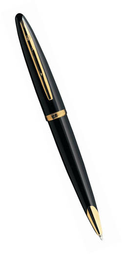 Шариковая ручка Waterman Carene, цвет: Black, стержень: Mblue (21105)
