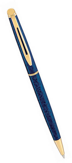 Шариковая ручка Waterman Hemisphere, цвет: Marbled Blue, стержень: Fblk (22057)