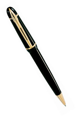 Шариковая ручка Waterman Phileas, цвет: Black, стержень: Mblue (29714)