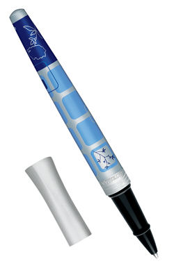 Шариковая ручка Waterman Audace, цвет: Lounge Blue, стержень: Mblk (S0686470 KM)