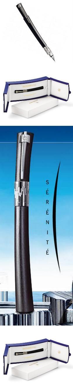 Перьевая ручка Waterman Serenite, цвет: Grey, перо: F, перо: золото 18К c родиевым покрытием